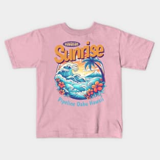 Pipeline Hawaii surf 8212 Kids T-Shirt